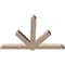 Ekena Millwork Kennewick Smooth Timber Gable Bracket, Douglas Fir, 72"W x 48"H x 3 1/2"D x 5 1/2"F, 16/12 Pitch GBW072X48X0406KEN00SDF - alternate 4